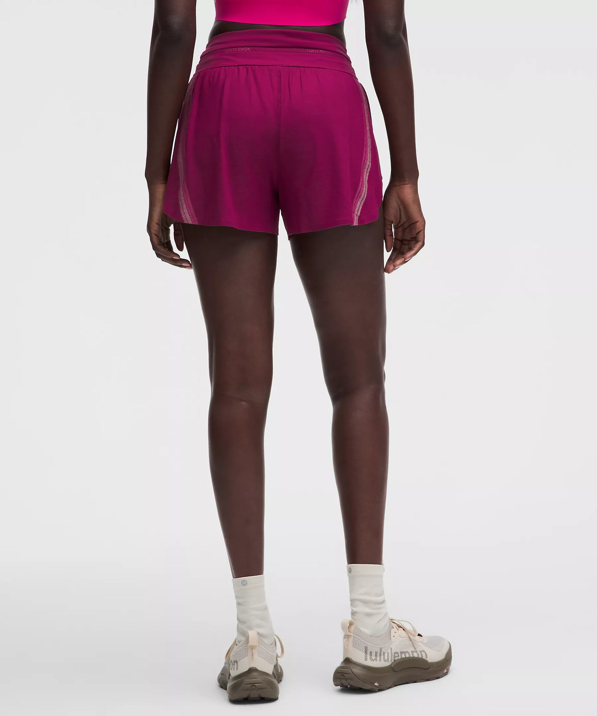Lululemon Women's Fast and Free Airflow Short 3" - Raspberry Red