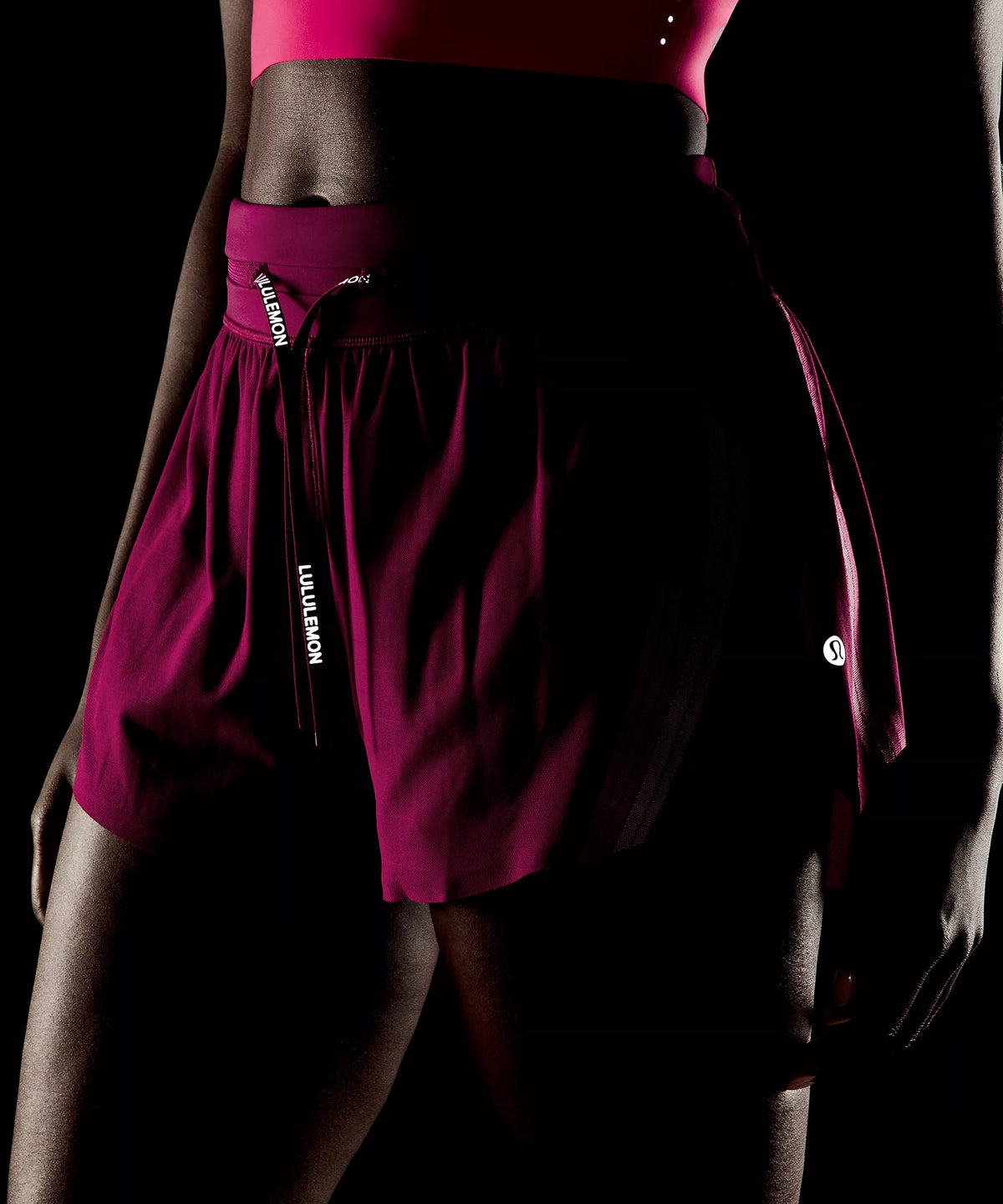 Lululemon Women's Fast and Free Airflow Short 3" - Raspberry Red
