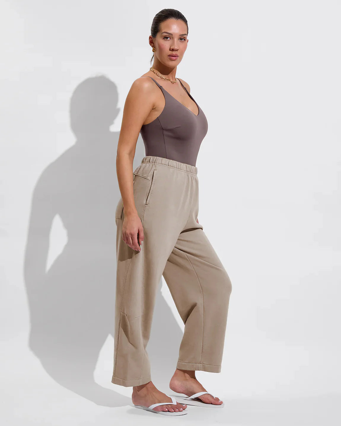 Left On Friday Beach Side Sweatpant - Beach (Taupe)