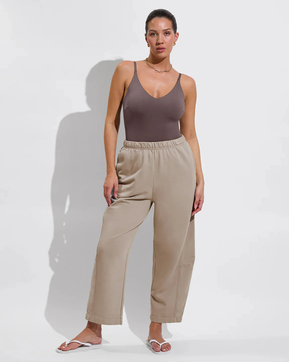 Left On Friday Beach Side Sweatpant - Beach (Taupe)