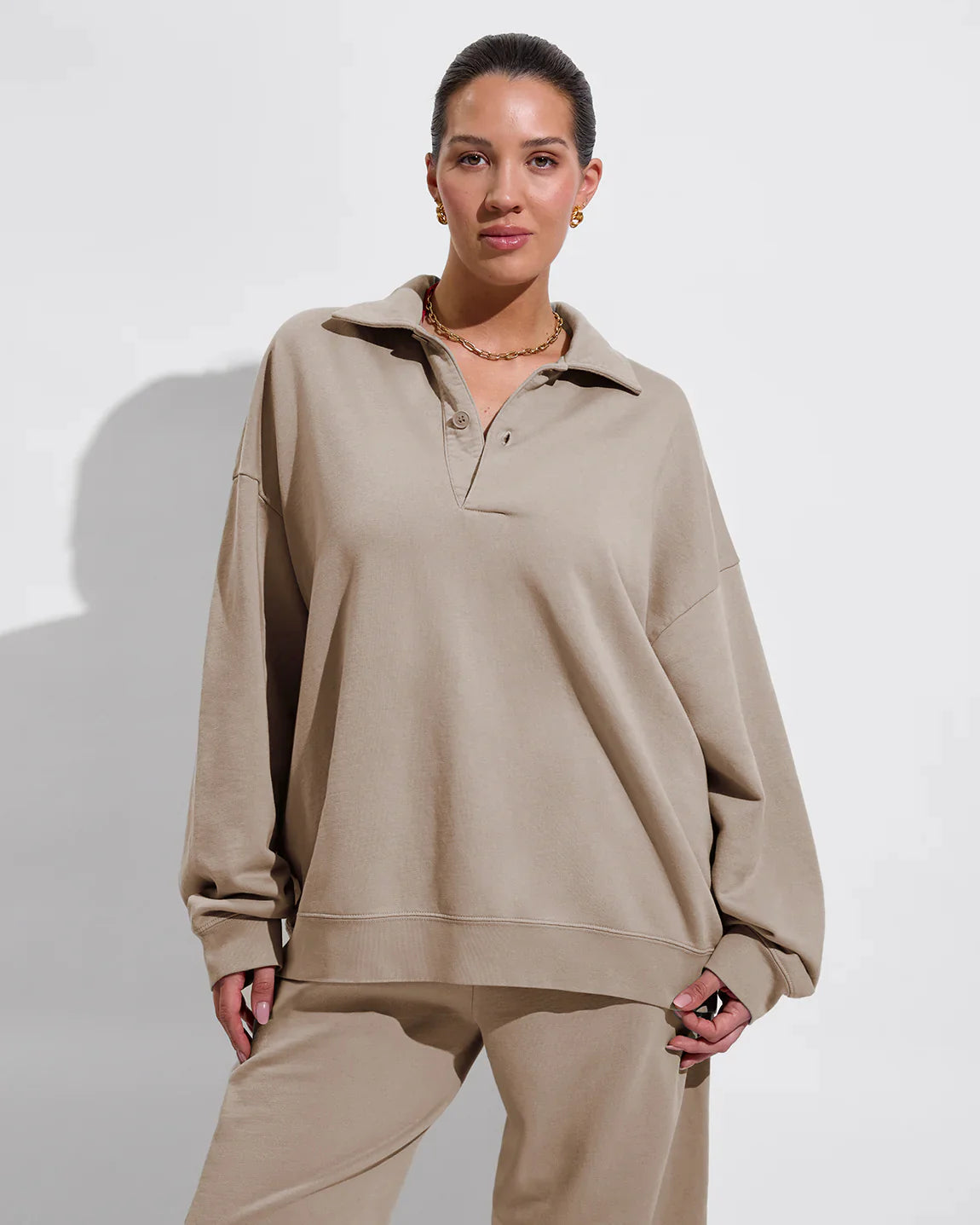 Left on Friday Half Time Sweatshirt -  Beach (Taupe)