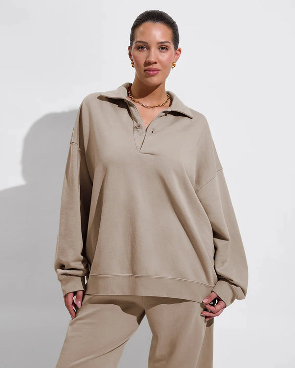 Left on Friday Half Time Sweatshirt -  Beach (Taupe)