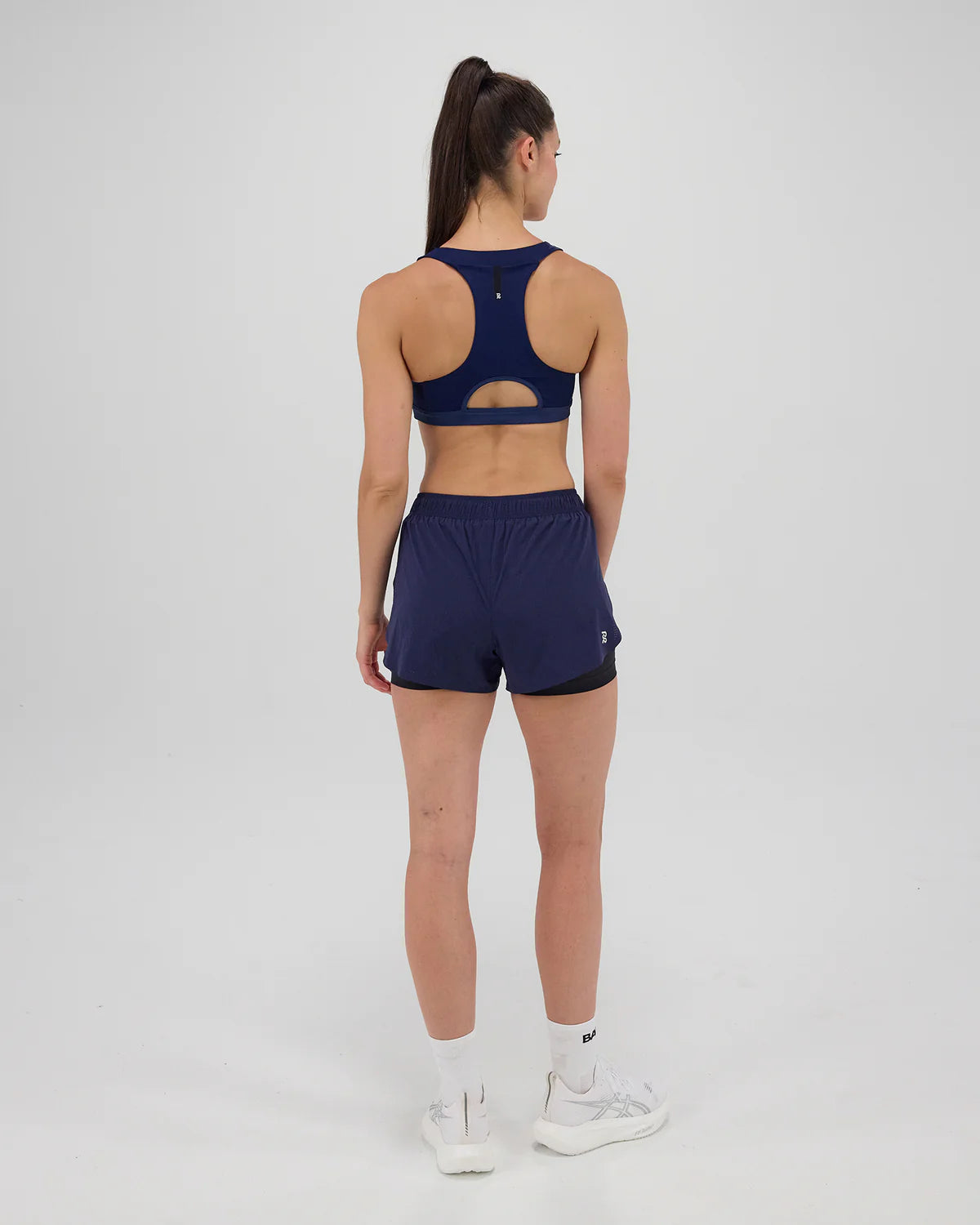 Bandit Gridlock™ Scoop Neck Run Bra - New York Navy