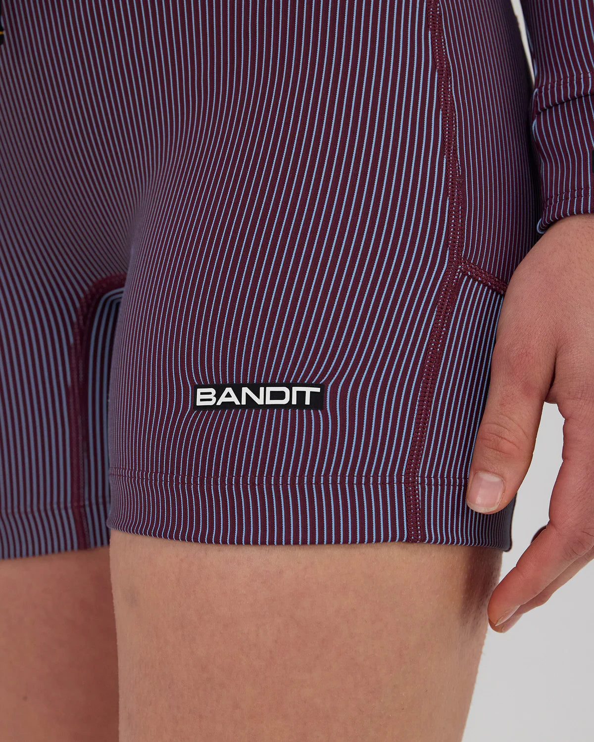 Bandit Women's Striped Cadence™ 5" Compression - Fig / Vintage Blue