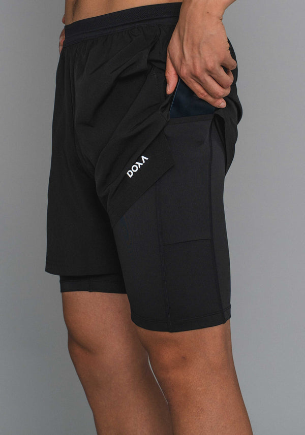 DOXA ReRun 2-in-1 Short - Black