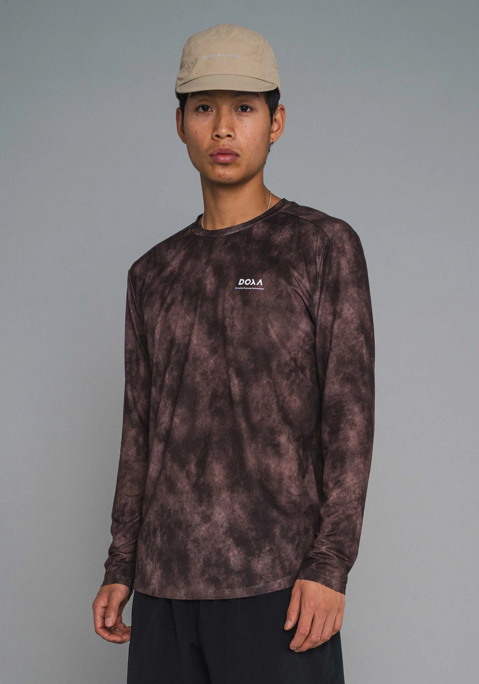 DOXA Men's ReRun Mist Tee LS - Taupe