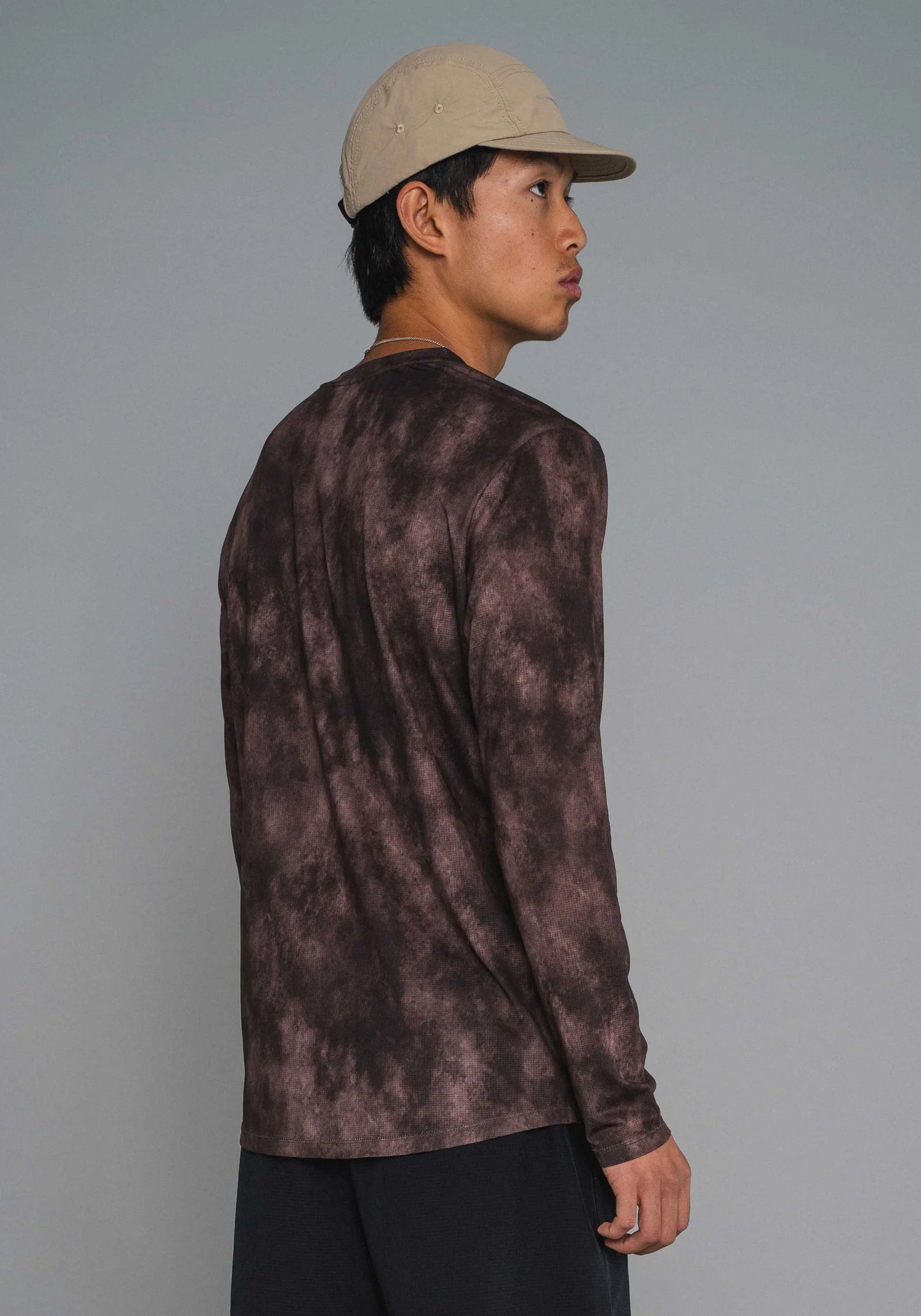 DOXA Men's ReRun Mist Tee LS - Taupe
