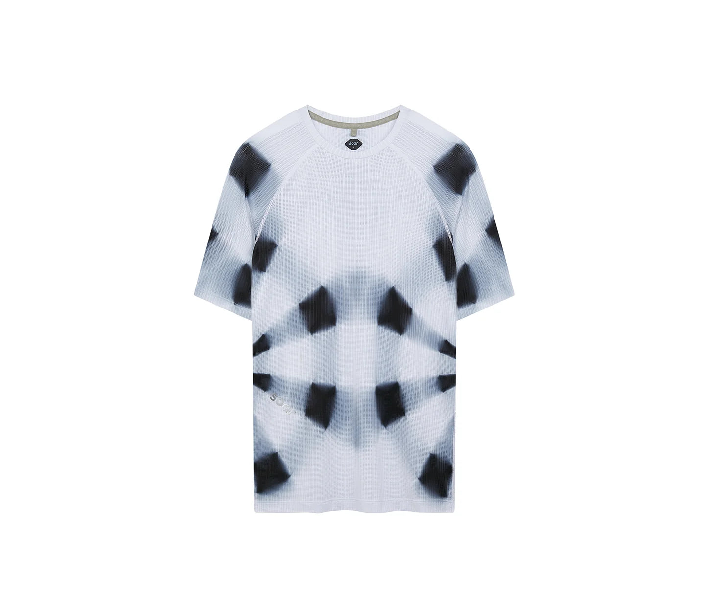 SOAR Men's Race Tee - White/Black Kaleidoscope
