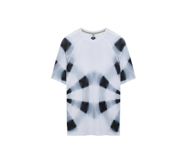 SOAR Men's Race Tee - White/Black Kaleidoscope