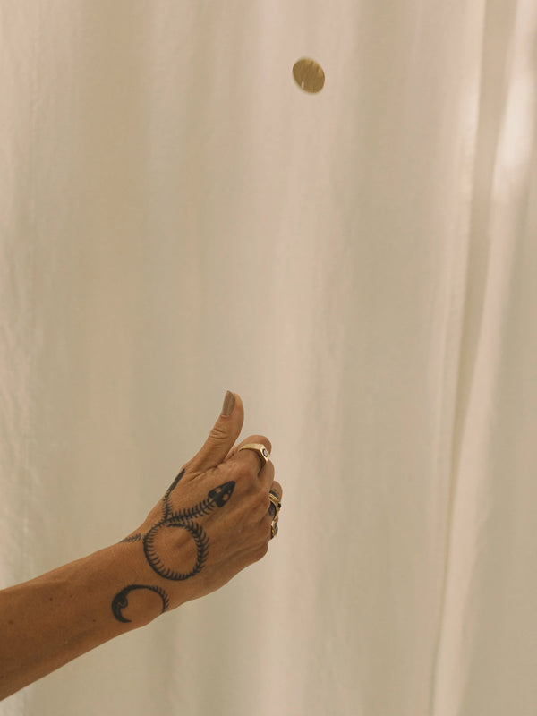 Merewif Heads or Tails Pendant - Gold