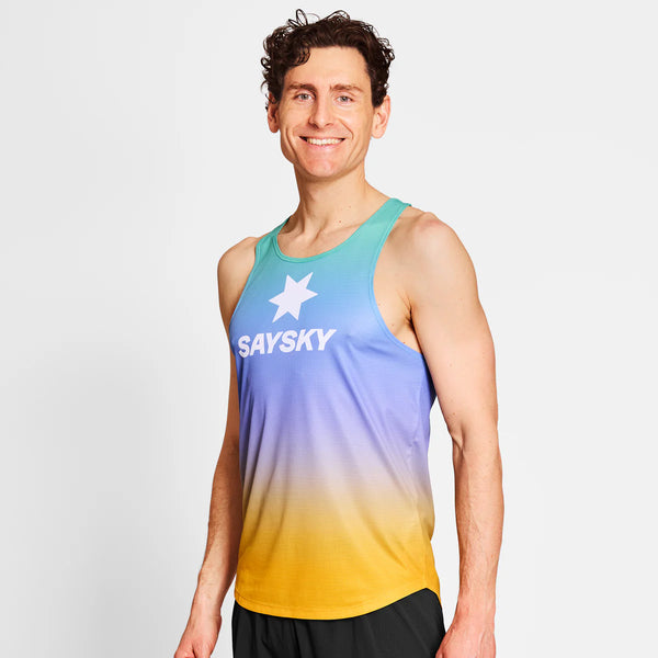 SAYSKY Men's Drip Dye Singlet