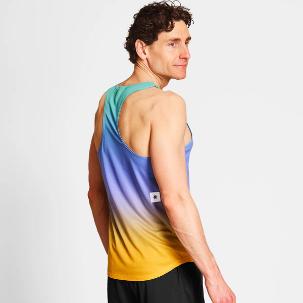 SAYSKY Men's Drip Dye Singlet