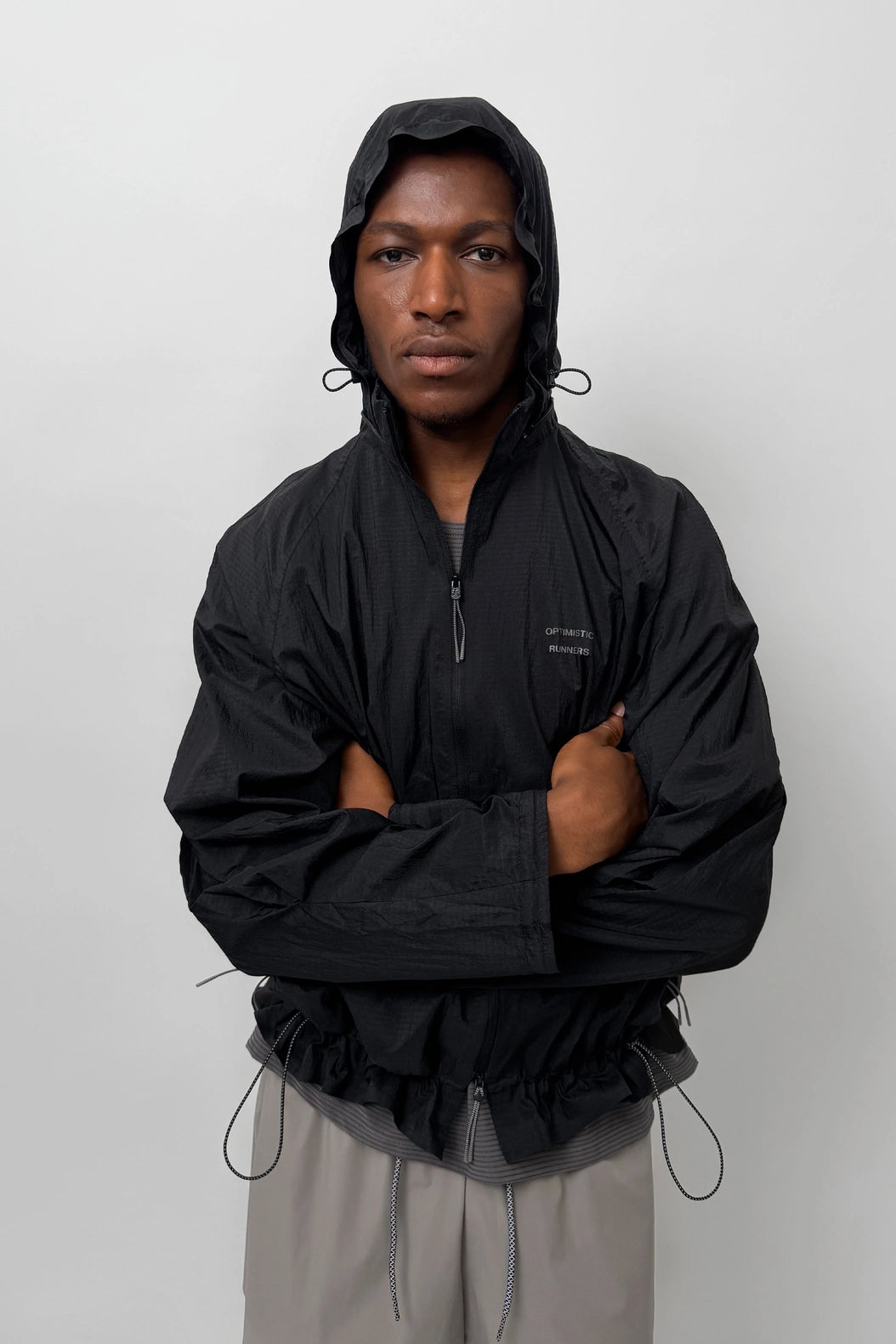 Optimistic Runners Nylon Jacket - Black