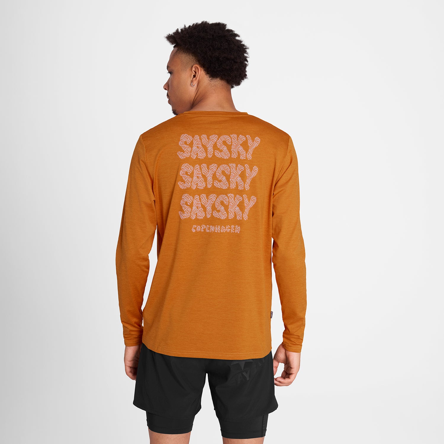 SAYSKY Reflective Logo Pace Long Sleeve - Orange