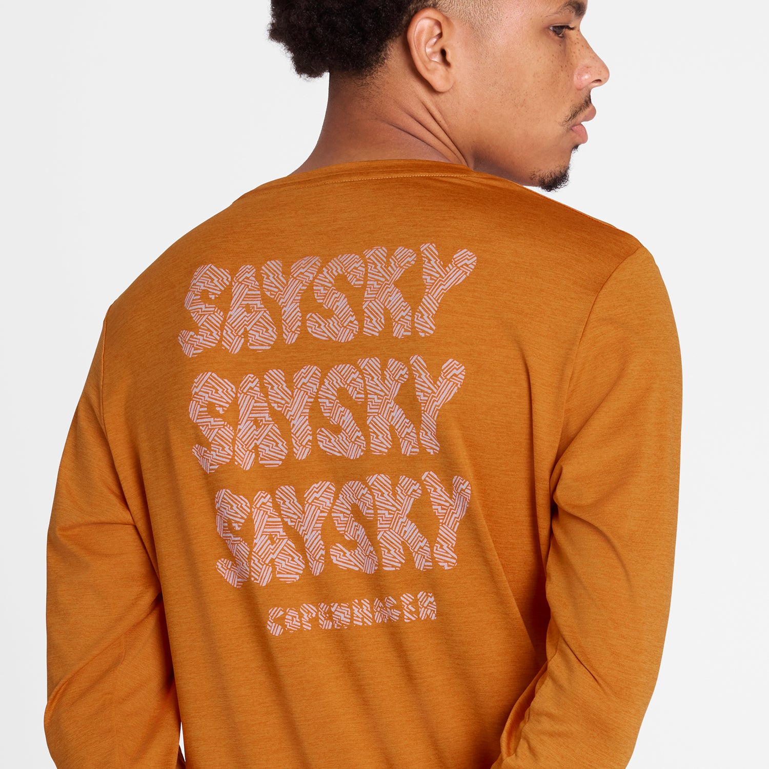 SAYSKY Reflective Logo Pace Long Sleeve - Orange