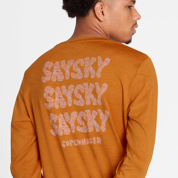 SAYSKY Reflective Logo Pace Long Sleeve - Orange