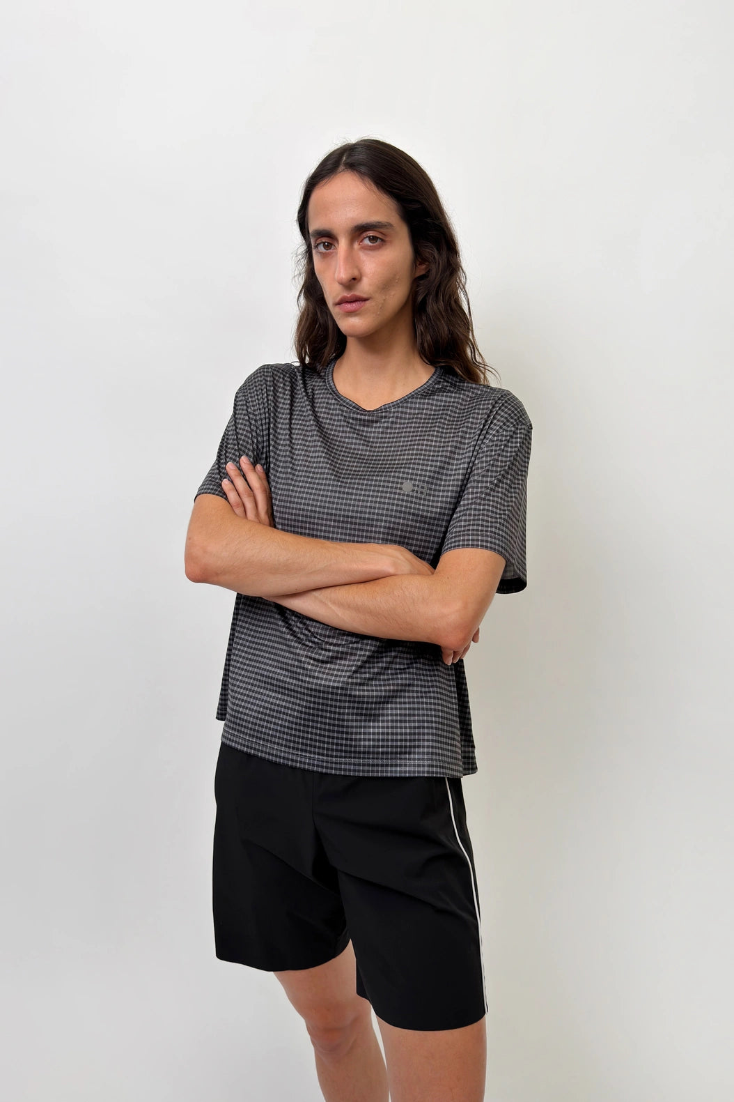 Optimistic Runners Plaid T-Shirt