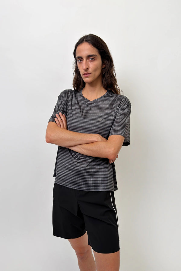 Optimistic Runners Plaid T-Shirt
