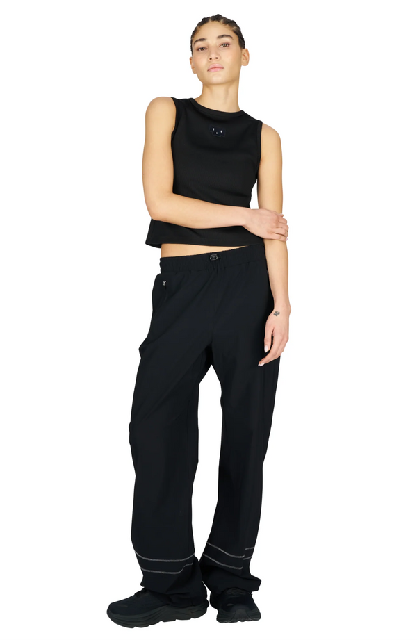 UNNA Women's Rib Tank - Black