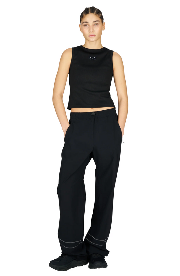 UNNA Women's Rib Tank - Black