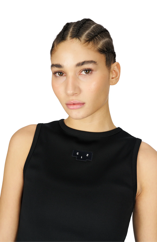 UNNA Women's Rib Tank - Black