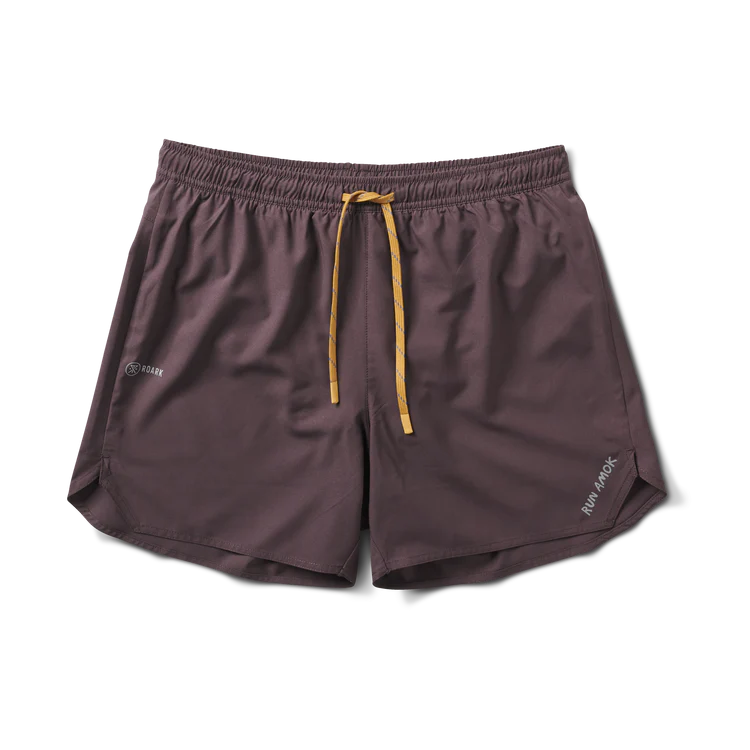 Roark Run Amok Baja 5" Short - Purple Ash