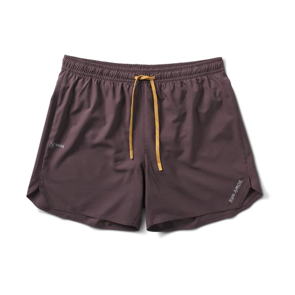 Roark Run Amok Baja 5" Short - Purple Ash