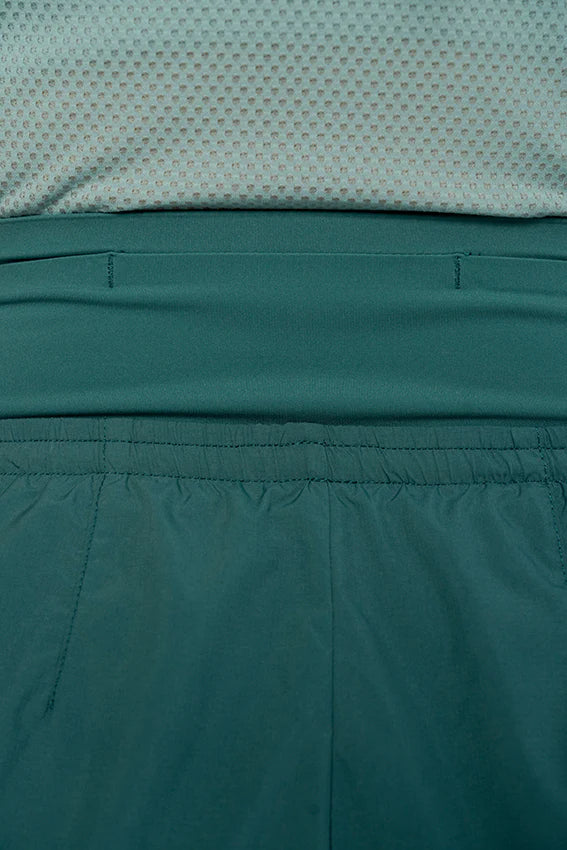 Rytme Sport High Sun Split Short - Ocean Green