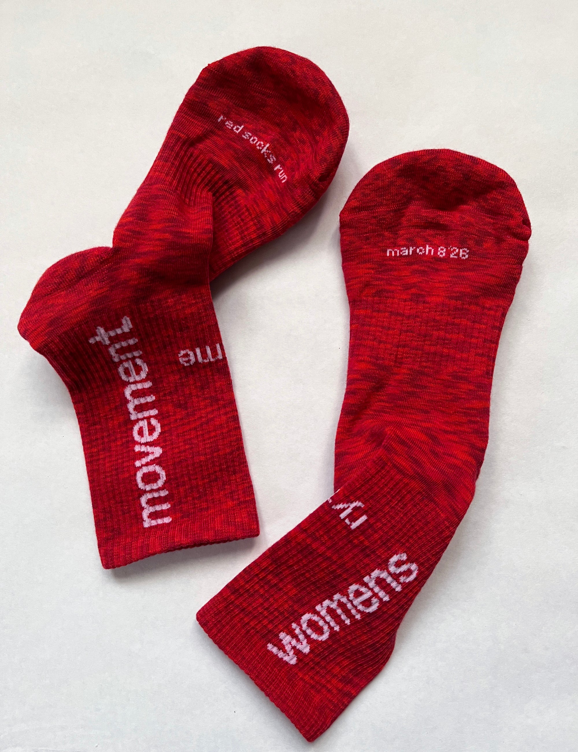 Rytme Red Socks Run Socks