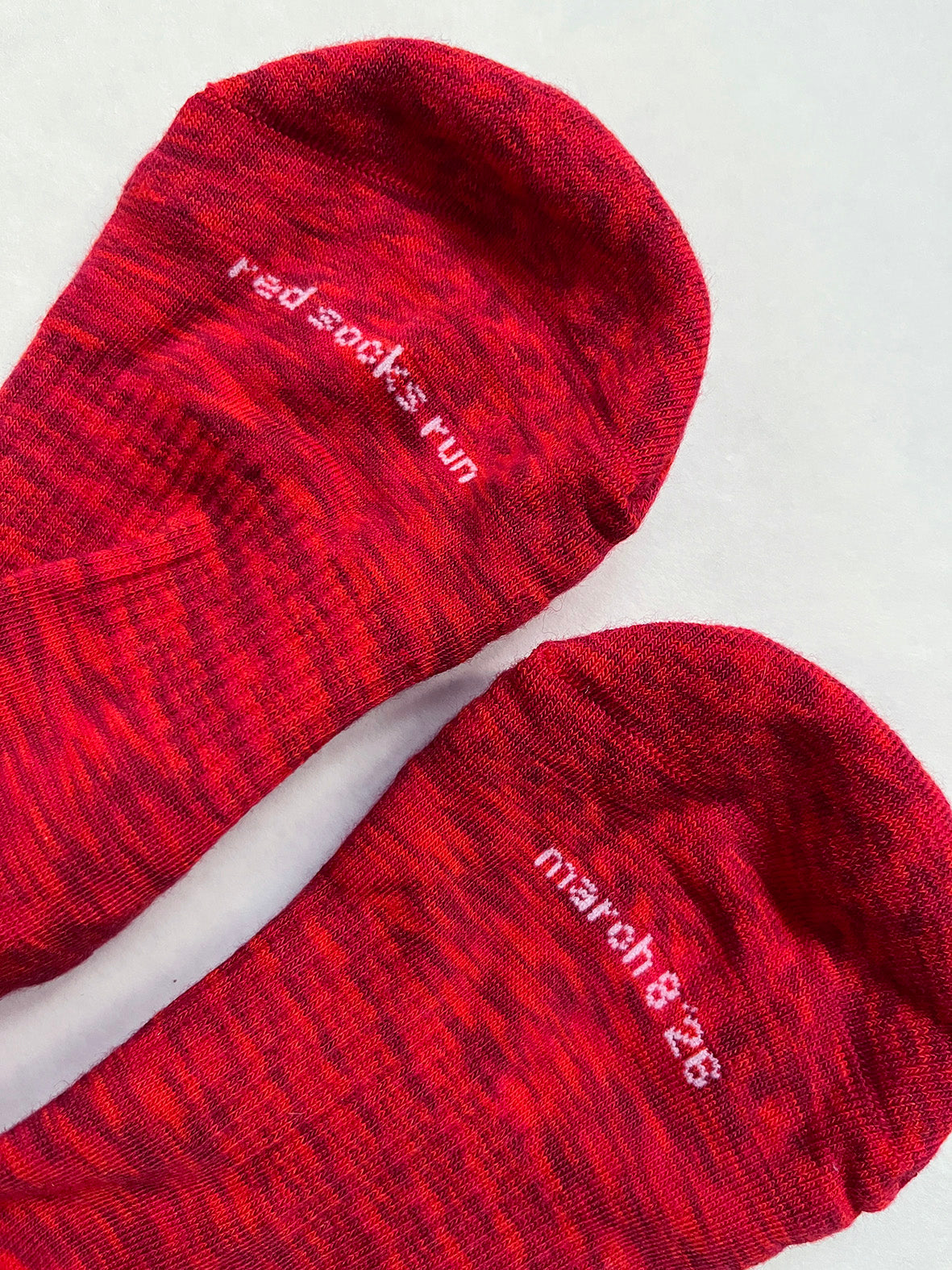 Rytme Red Socks Run Socks