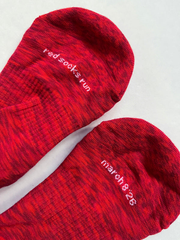 Rytme Red Socks Run Socks