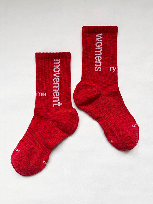 Rytme Red Socks Run Socks