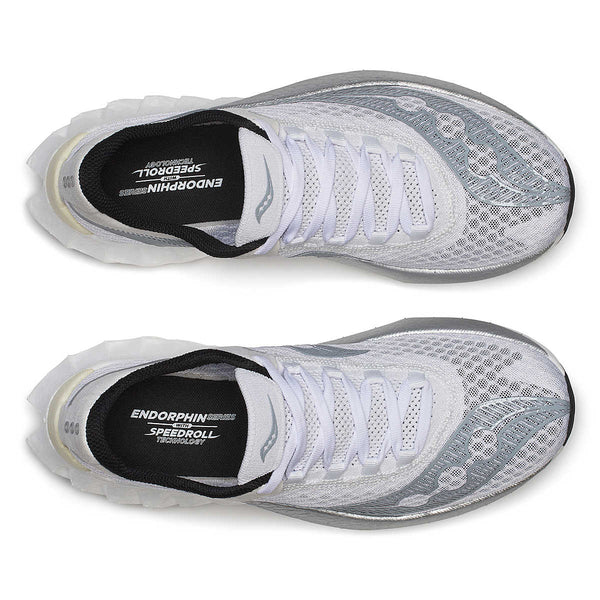 Saucony Men's Endorphin Pro 4 - White/Silver (Copy)