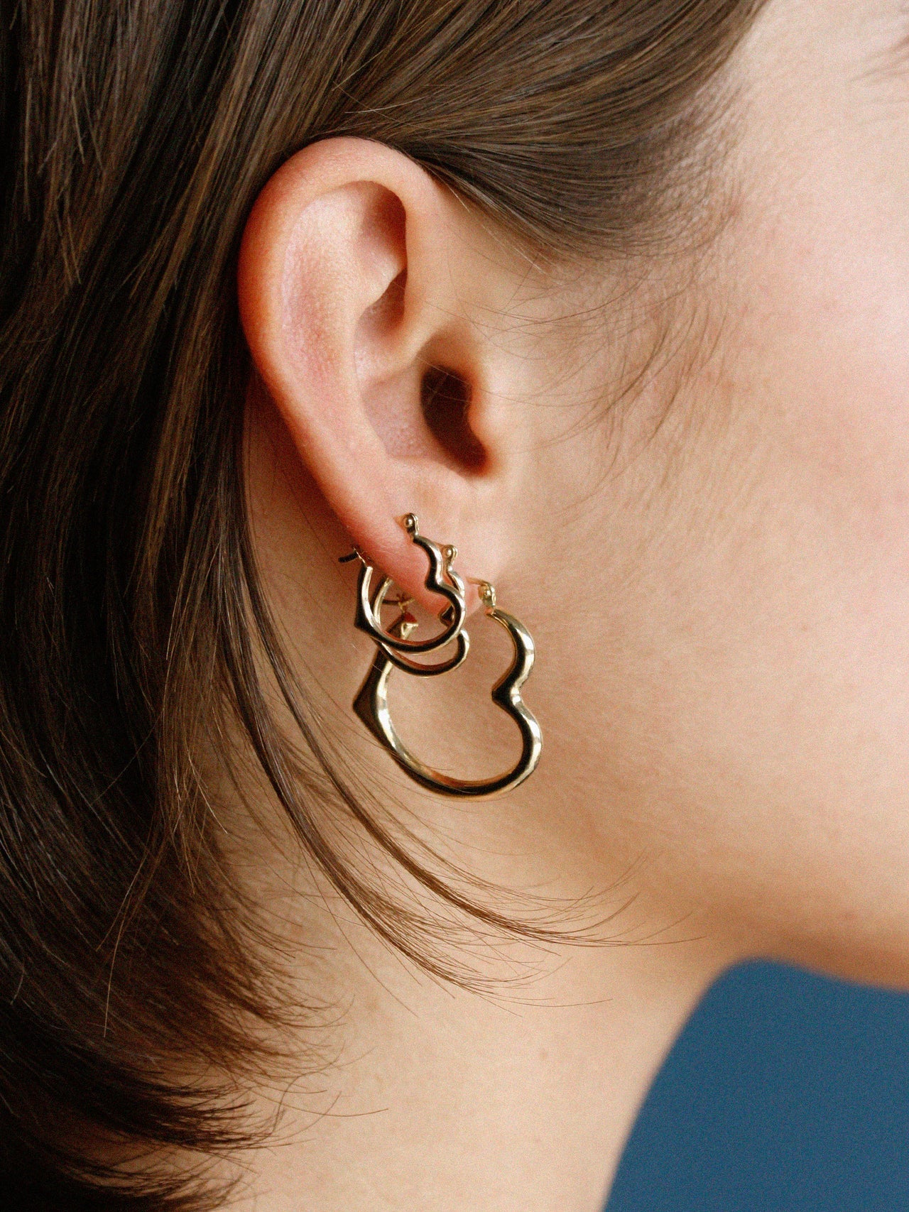 loren stewart Jewelry - Heart Feels Hoops Earring