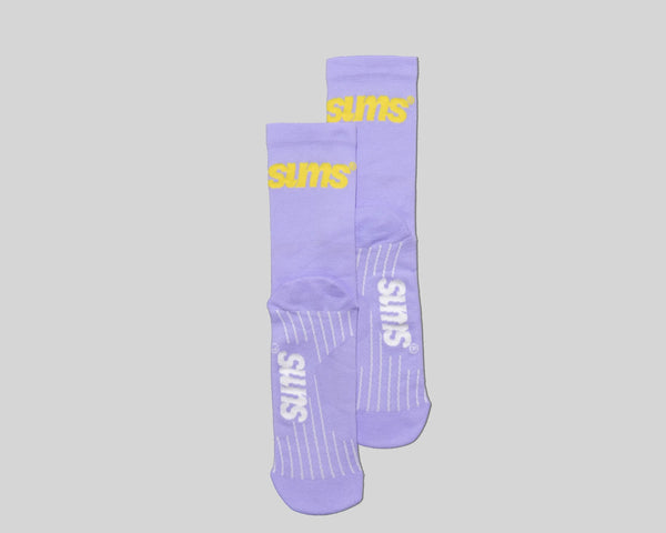 sums All Season Sock - Lilac / Yellow