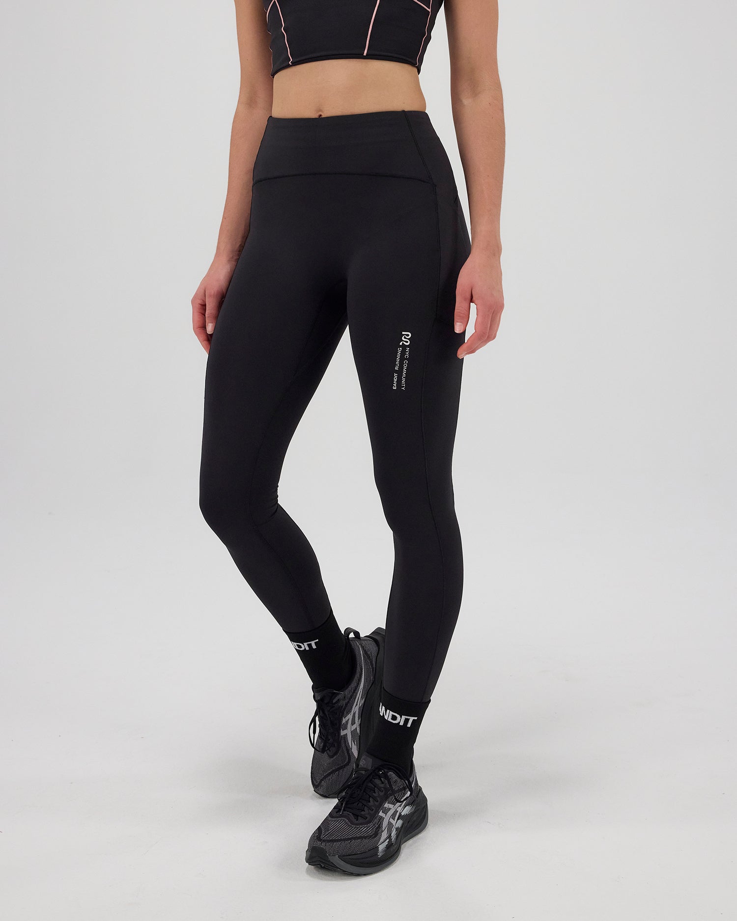 Bandit Women's Stamina™ Pop Stitch™ High Waist Leggings - Black