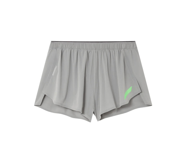 SOAR Running Men's Split Shorts - Silver Grey