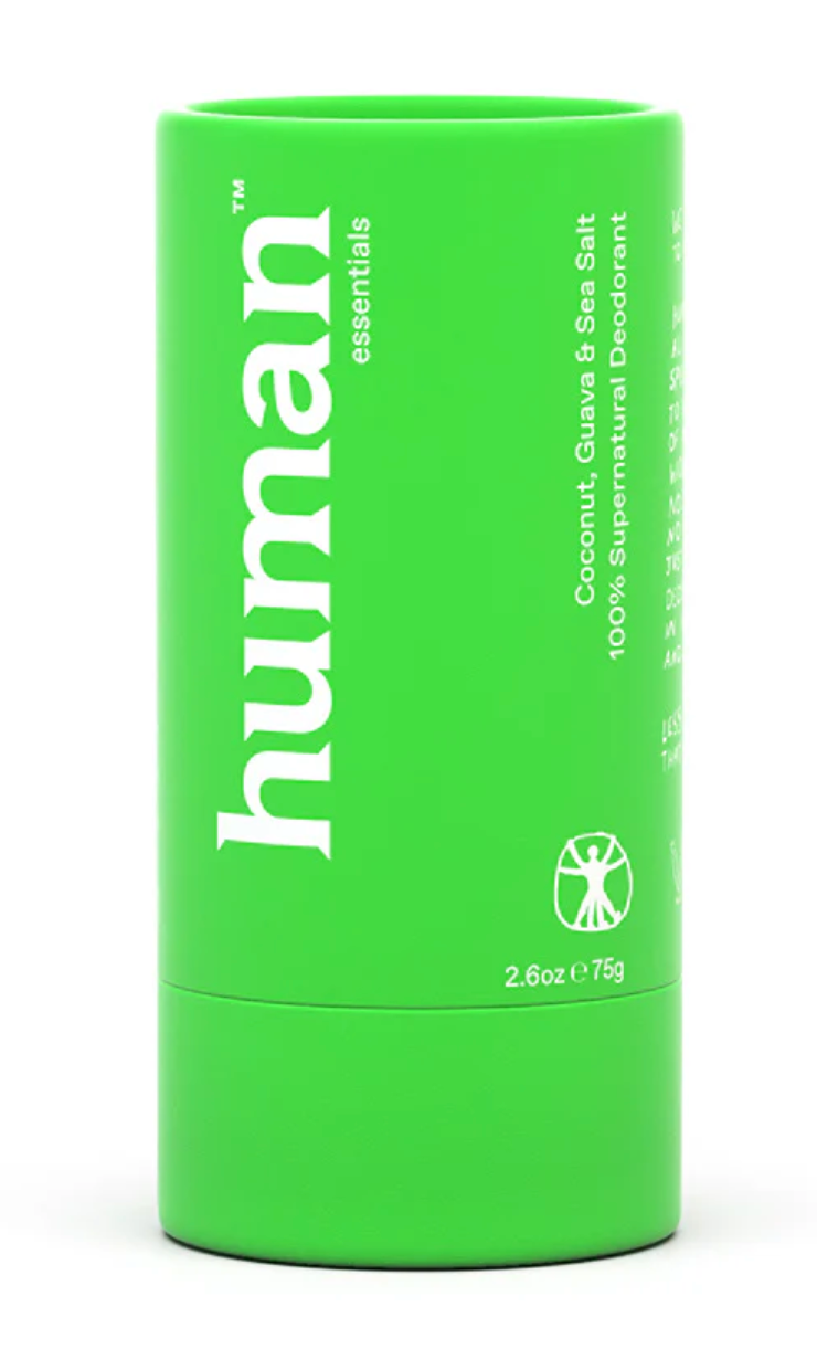 human essentials supernatural deodorant - Guava, Sea Salt, and Coconut