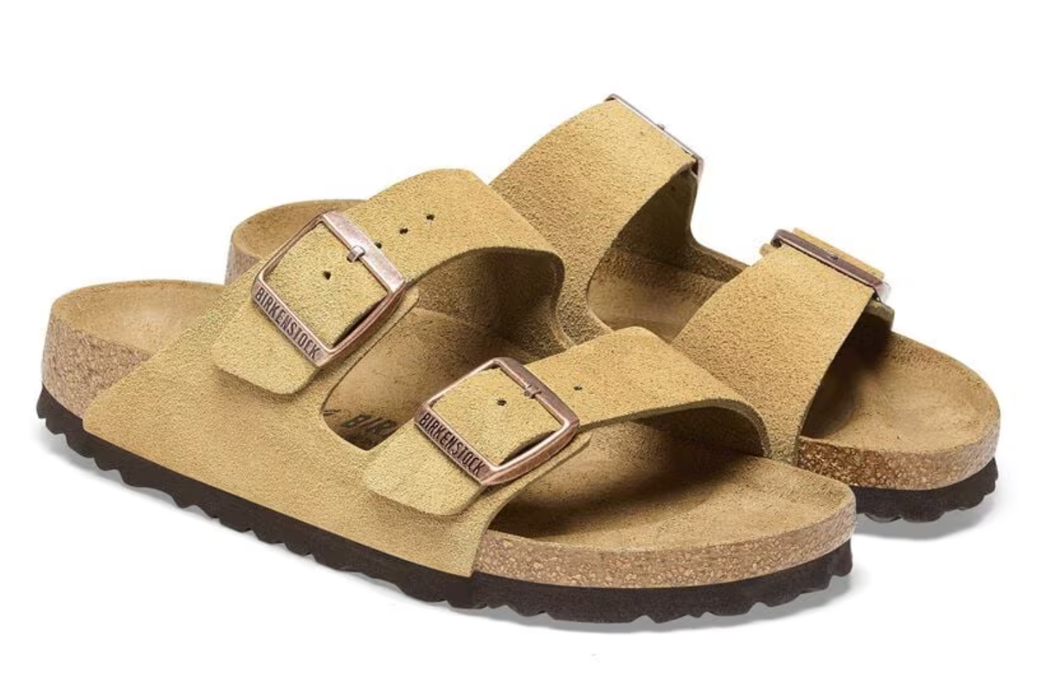 Birkenstock Arizona Suede Leather - Latte Cream