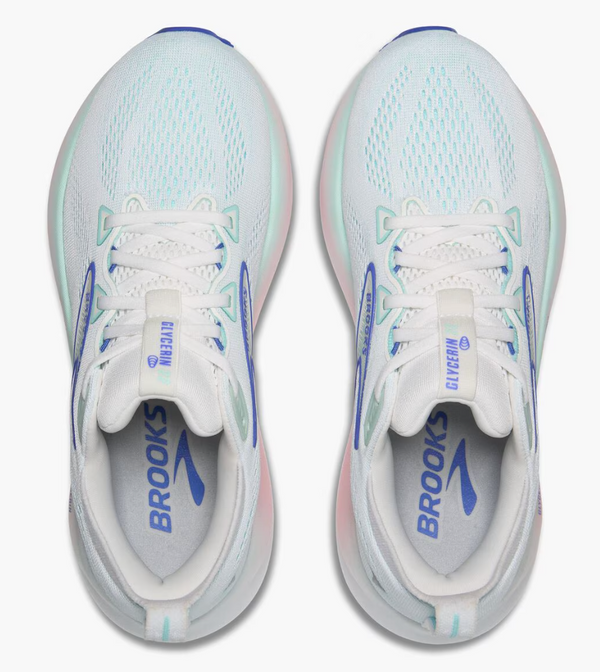 Brooks Women's Glycerin 22 - White/Limpet Shell/Amparo Blue