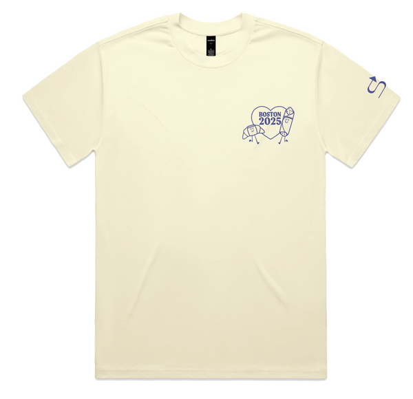 Crusty + Noli Run Boston SS Tee - Butter Yellow