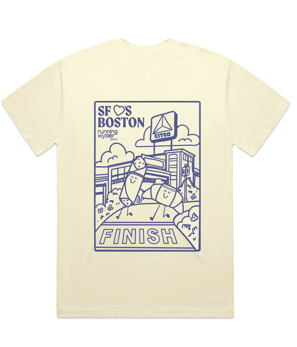 Crusty + Noli Run Boston SS Tee - Butter Yellow