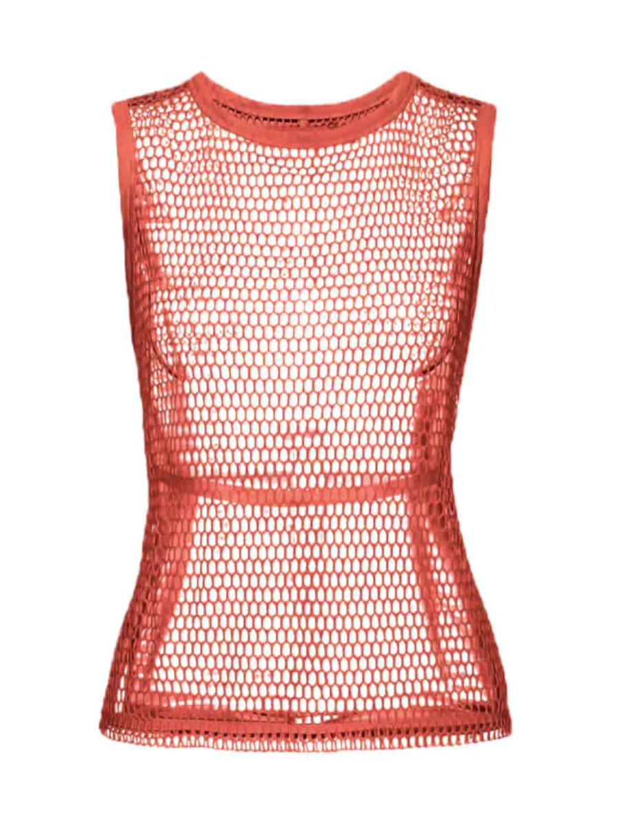 Pruzan Mesh Singlet - Grenadine