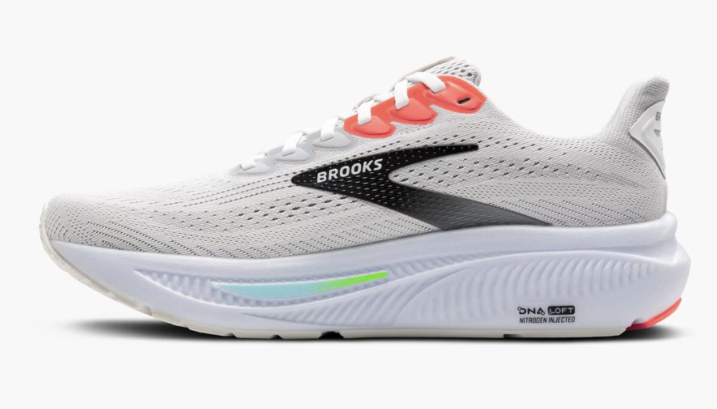 Brooks Men's Ghost 17 - White/Pink Clay/Gecko