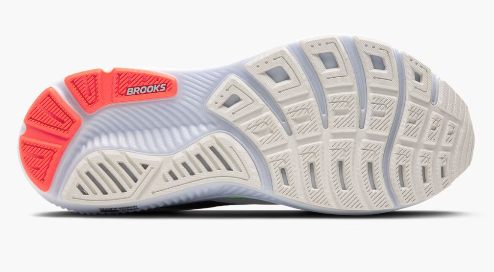Brooks Men's Ghost 17 - White/Pink Clay/Gecko
