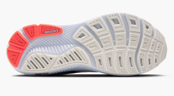 Brooks Men's Ghost 17 - White/Pink Clay/Gecko