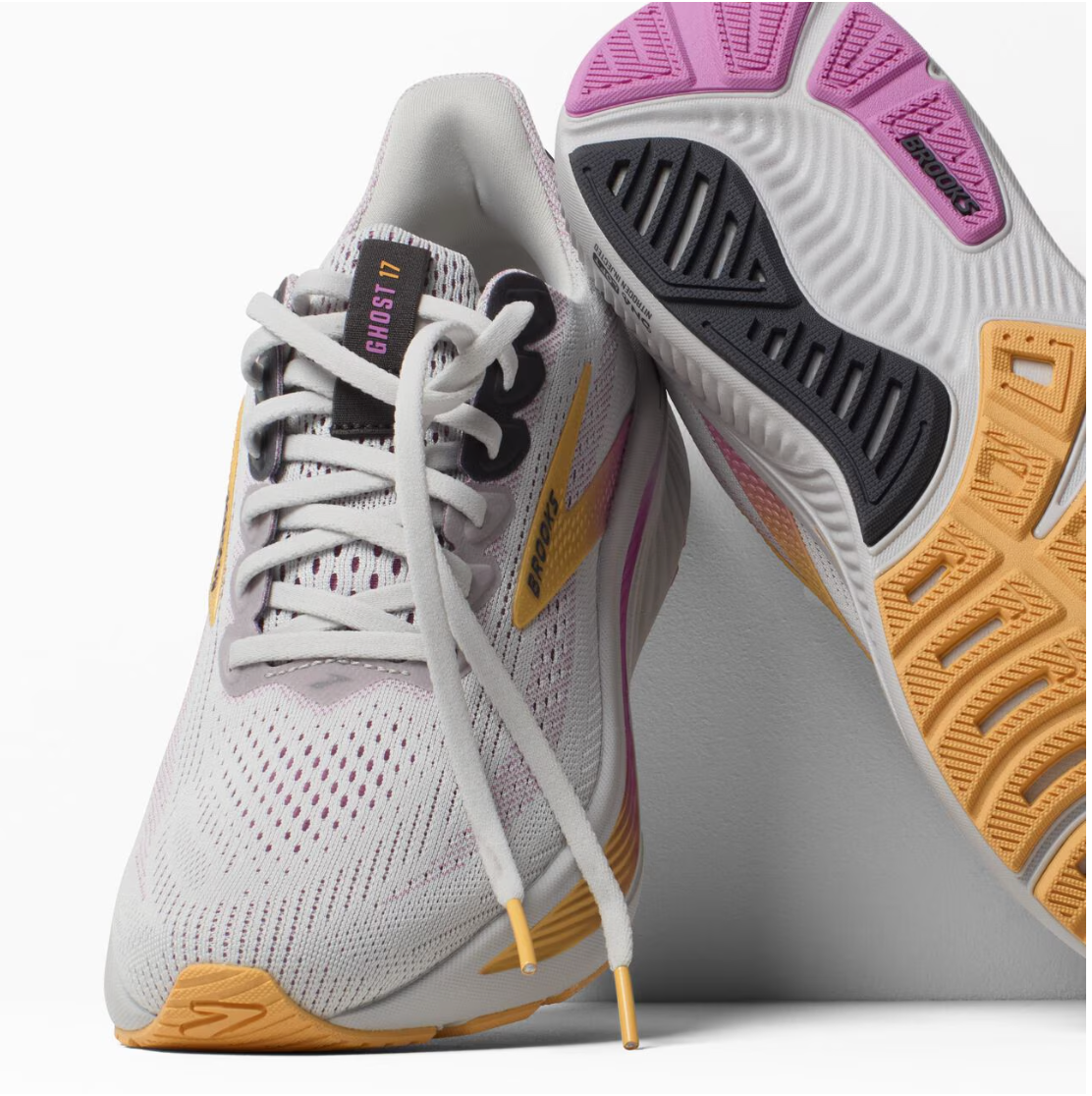 Brooks Women's Ghost 17 - Oyster/Apricot/Pink