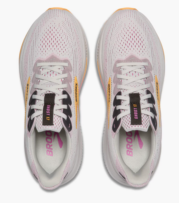 Brooks Women's Ghost 17 - Oyster/Apricot/Pink