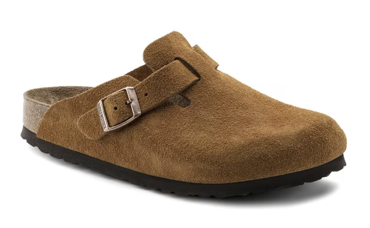 Birkenstock Boston SFB Suede Leather - Mink
