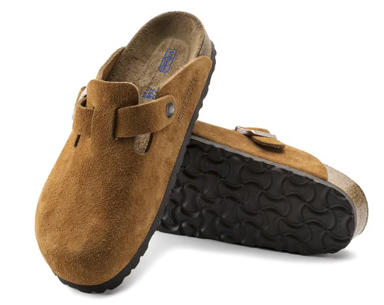 Birkenstock Boston SFB Suede Leather - Mink